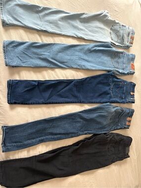 Levi's Women's Skinny Jeans Bundle — Light Blue, Medium Blue, Dark Blue, Black